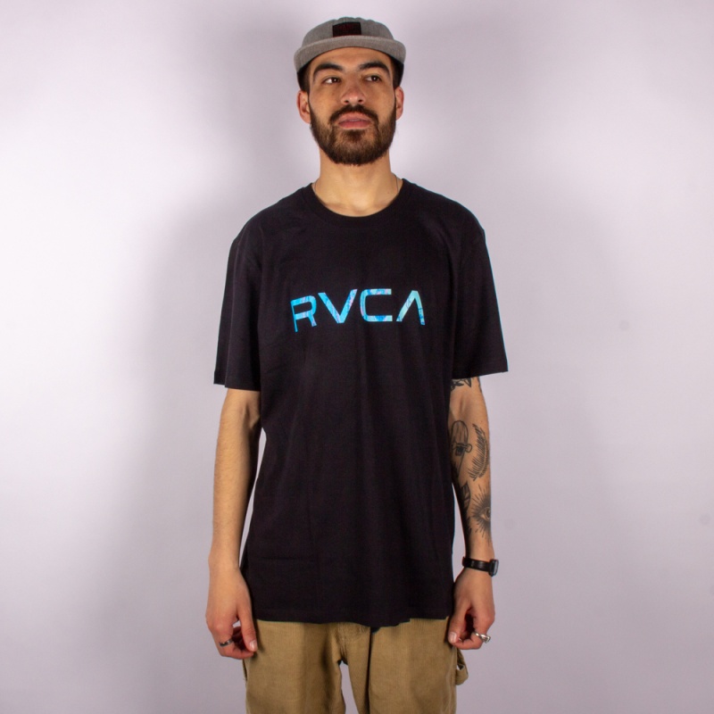 Camiseta RVCA Big Fills Preto